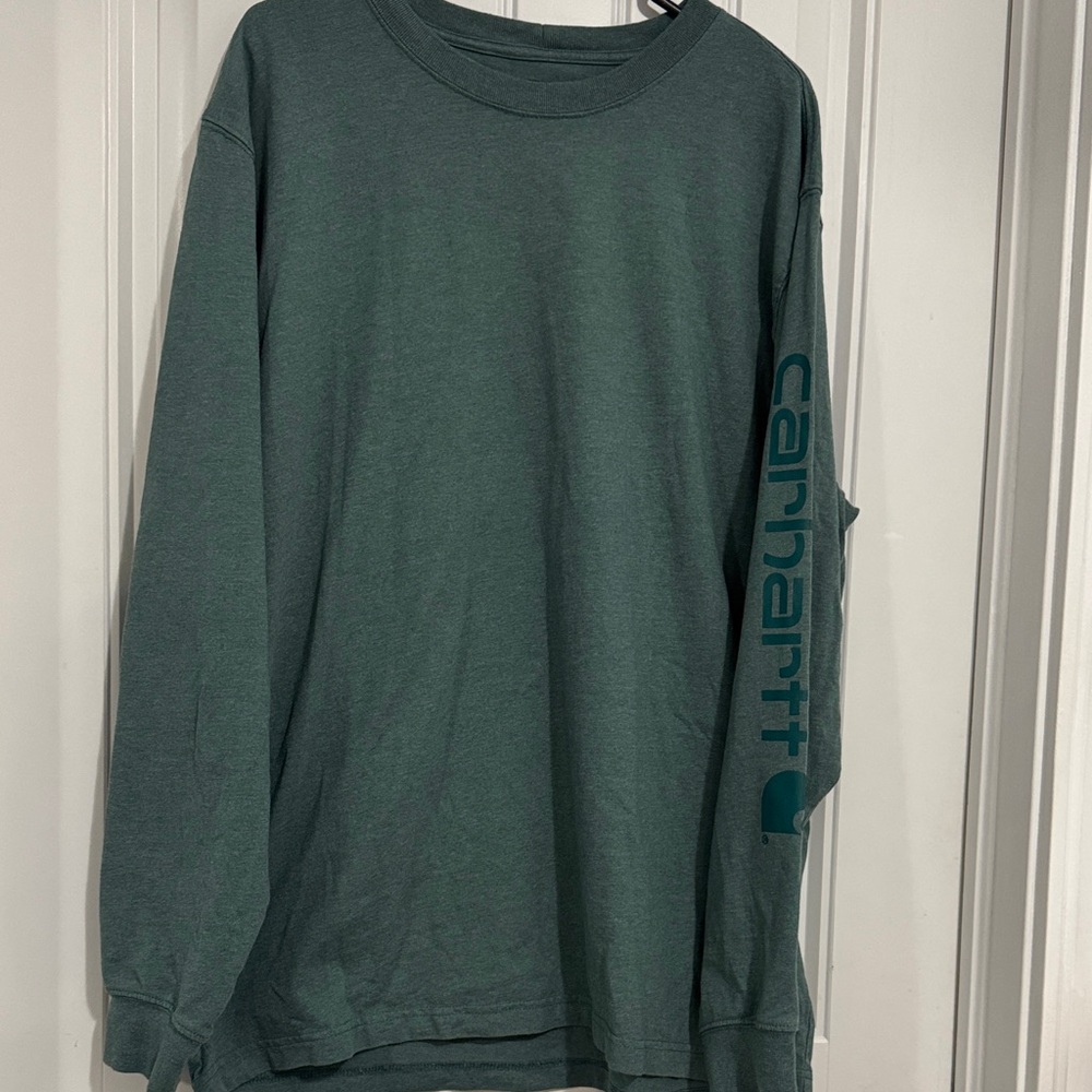 Carhartt Teal Long Sleeve t-Shirt